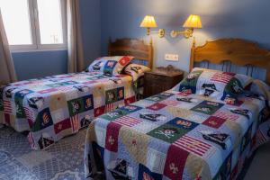 Llit o llits en una habitació de Casa Rural El Sereno