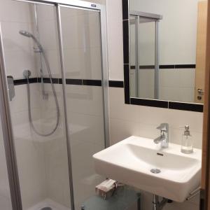 Koupelna v ubytování Haus Hannah