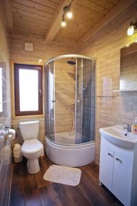 Ванна кімната в Zlote Domki