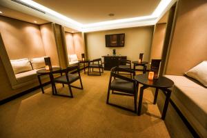 TV a/nebo společenská místnost v ubytování Hotel Residence