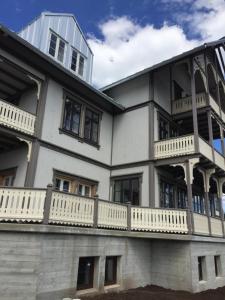 Balkón nebo terasa v ubytování Hotell Eikerapen Gjestegård Åseral