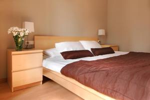 Cama o camas de una habitación en Barcelonaguest