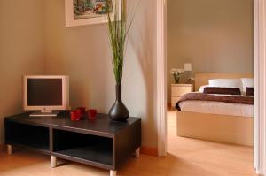 Cama o camas de una habitación en Barcelonaguest