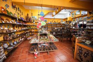 an overhead view of a store with a lot of products at Casa rural el Burro in Agüimes