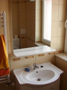 A bathroom at Horváth Vendégház