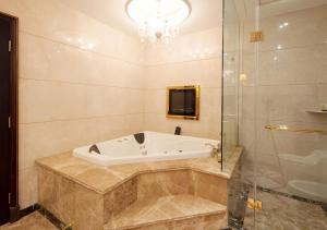 Et badeværelse på President Hotel