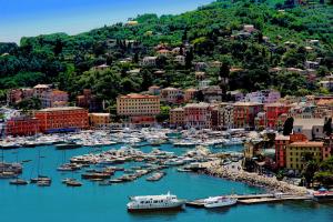 a harbor filled with lots of boats in the water at Sofia by KlabHouse in Santa Margherita Ligure