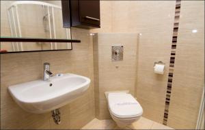Vonios kambarys apgyvendinimo įstaigoje Apartament Sea&Sun