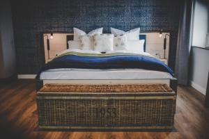 Posteľ alebo postele v izbe v ubytovaní Altes Zollamt