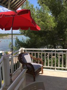 Balkón nebo terasa v ubytování Joja Apartment Peljesac