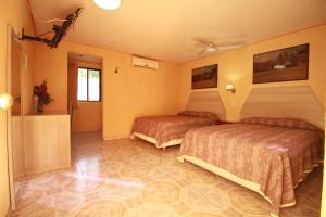 Postel nebo postele na pokoji v ubytování Hotel Puuc