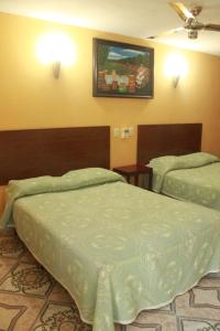 Postel nebo postele na pokoji v ubytování Hotel Puuc