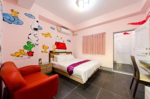 Katil atau katil-katil dalam bilik di Good Mood Cottage