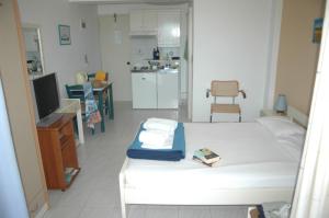Kuchyň nebo kuchyňský kout v ubytování Portobelis Apartments