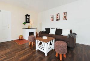 Ein Sitzbereich in der Unterkunft Landhaus Meer
