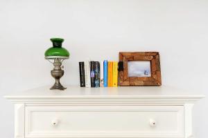 Die Bibliothek in der Ferienwohnung