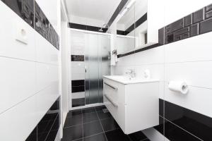 Kuchyň nebo kuchyňský kout v ubytování Apartman Marica