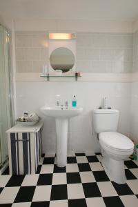 y baño con lavabo y aseo. en Southford House (Room Only) en Dartmouth