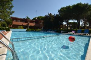 basen z kulą w wodzie w obiekcie Villaggio Orchidee w Bibione