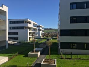 Budova, kde se aparthotel nachází