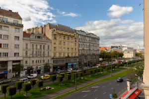 Una vista general de Budapest o una vista desde la ciudad tomada desde el departamento