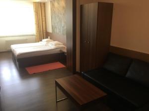 Katil atau katil-katil dalam bilik di Hotel Bartoš