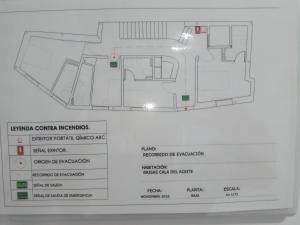 Půdorys ubytování Hostal Brisas de Conil