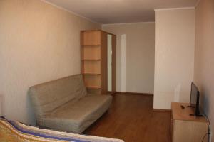 スィクティフカルにある1-к квартира Покровский бульвар, 11のリビングルーム(ソファ、テレビ付)
