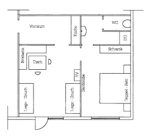 Plán poschodí v ubytovaní Appartements Birkenhof