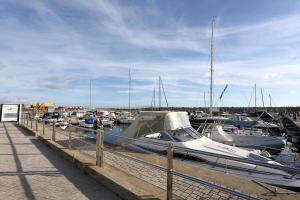 a group of boats docked in a marina at B&B Rifugio San Francesco in Lido di Ostia