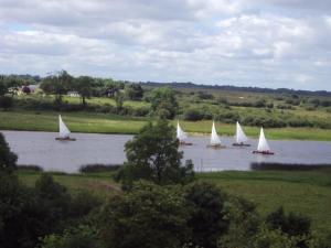 a group of boats sailing on a river at Shannonside Studios in Athlone +15 photos