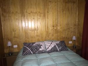 Cama o camas de una habitación en Cabañas las Bandurrias
