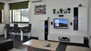 TV a/nebo společenská místnost v ubytování Apartma Auriga