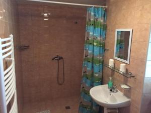 Koupelna v ubytování Apartmány Viktorka