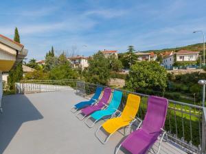 Balkón alebo terasa v ubytovaní Apartments SOBOL
