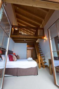 Mountain Lodge, Les Crosets客房内的一张或多张床位