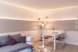 Χώρος καθιστικού στο Ruhiges und zentral gelegenes Apartment