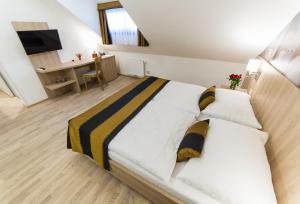 TV a/nebo společenská místnost v ubytování Garni hotel Castle Bridge