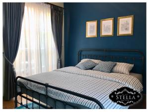 מיטה או מיטות בחדר ב-Stella Pool Villa at Marino khaoyai
