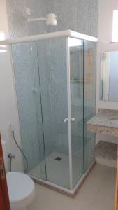 Kúpeľňa v ubytovaní Kitnetes Mar Azul
