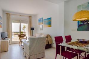 A seating area at Apartamento Moran