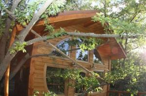 Zahrada ubytování Les Cabanes en Provence