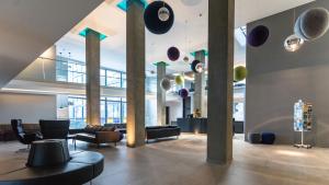 Χώρος καθιστικού στο Fosshotel Husavik