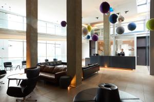 Χώρος καθιστικού στο Fosshotel Husavik