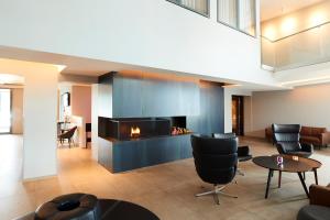 Χώρος καθιστικού στο Fosshotel Husavik
