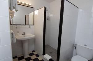 Koupelna v ubytování Hotel Finlandia