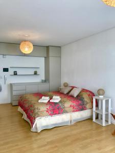מיטה או מיטות בחדר ב-Ocio Laprida