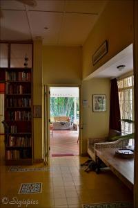 Knihovna v bed and breakfast