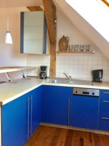 Kuchyň nebo kuchyňský kout v ubytování Ferienwohnung Rostock + 6 fotografií