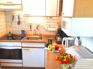 Kuchyň nebo kuchyňský kout v ubytování Haus-am-See
